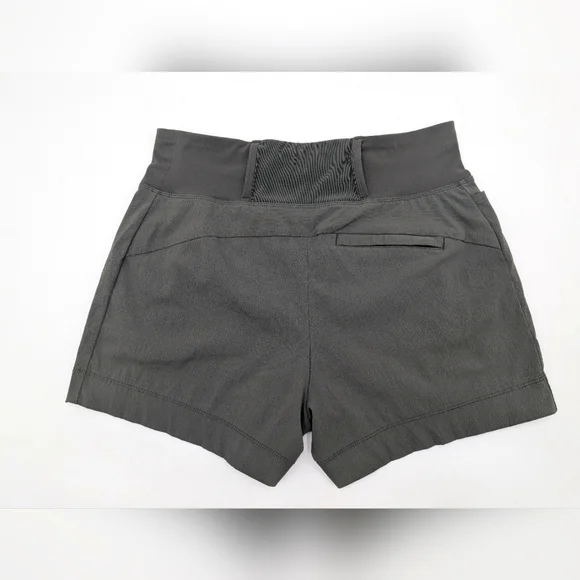 Athleta Trekkie North Short Sz 2 Olive Green Quick Dry Moisturizer Wicking SPF50 - Picture 4 of 17